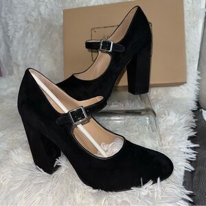 Nicole Miller‎ Black Mary Jane Heels